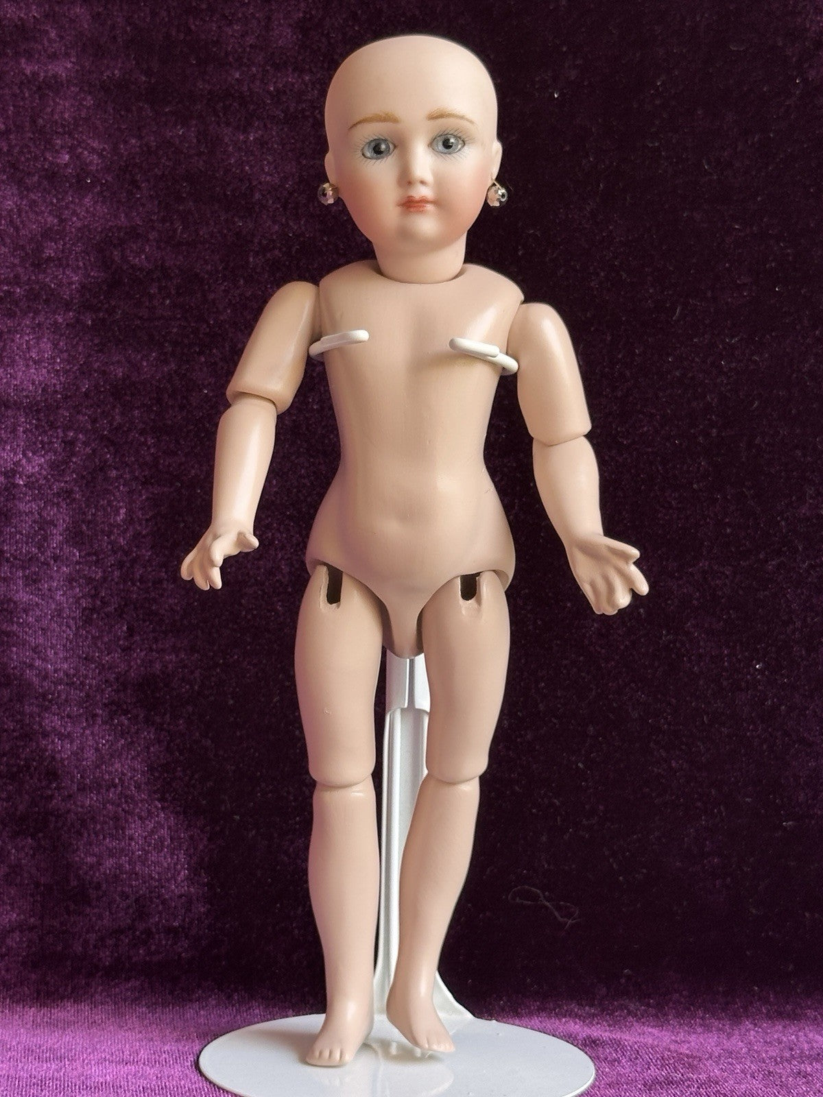 Porcelain Compo Petite 8” Reproduction of Antique French Andre Thuillier Doll