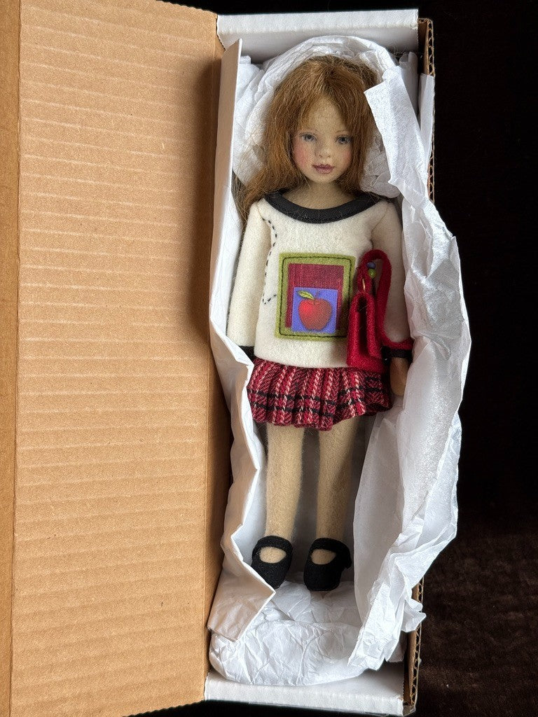 Collectible 8.5” Maggie lacono First Day of School Doll MIB