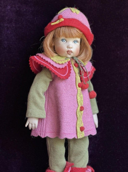 Collectible Lady Kish Whimsies Bitty Bethany Falling Leaves Doll New