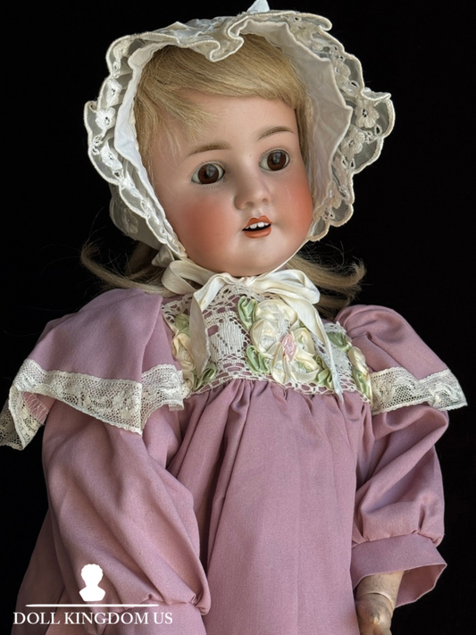 Large Antique German 29” Schoenau & Hoffmeister 914 Bisque Head Doll