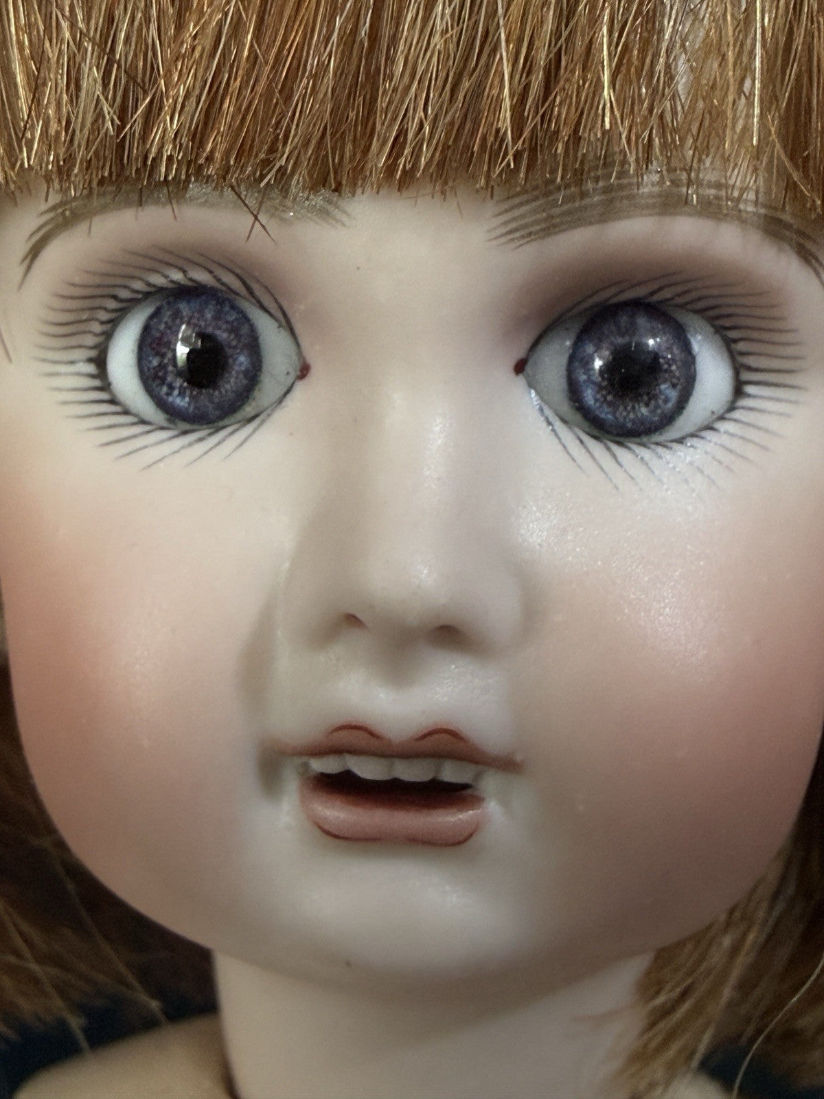 Porcelain/Composition 11” Reproduction of Antique French Bleuette Doll