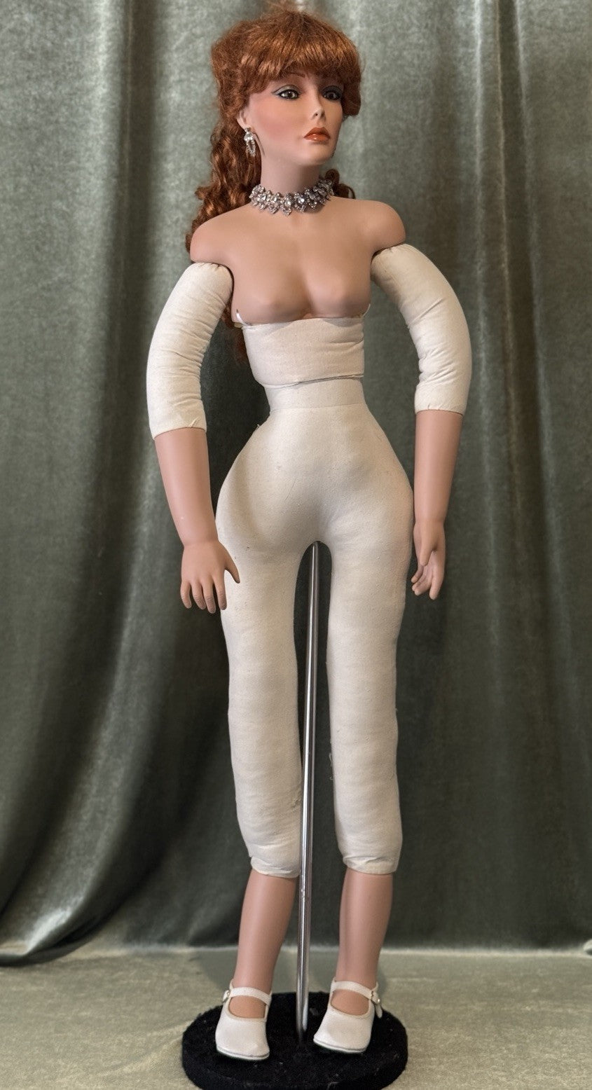 Collectible Large 42” Porcelain Doll “Stormy ” by Rustie LE 2500 COA/Xtra Outfit