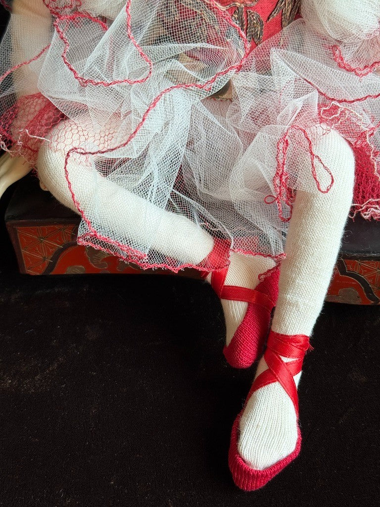 OOAK Collectible Judith & Lucia Friedericy Ballerina Wax Over Porcelain Doll