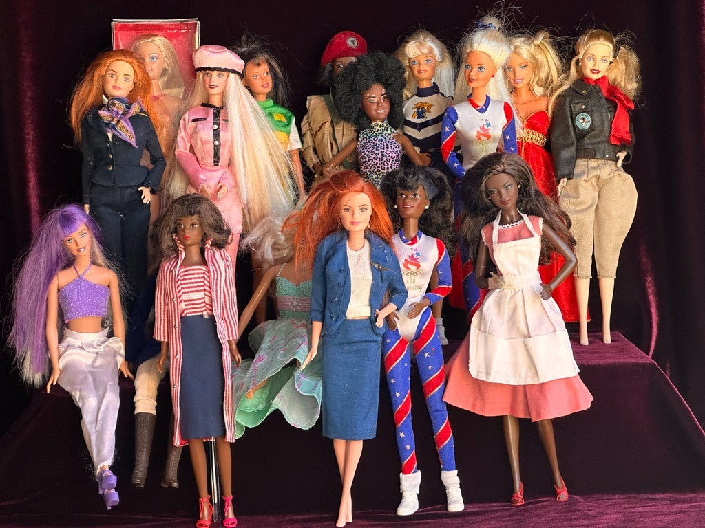 Lot of 17 Vintage Mattel Babrbie and Friends Dolls As Is
