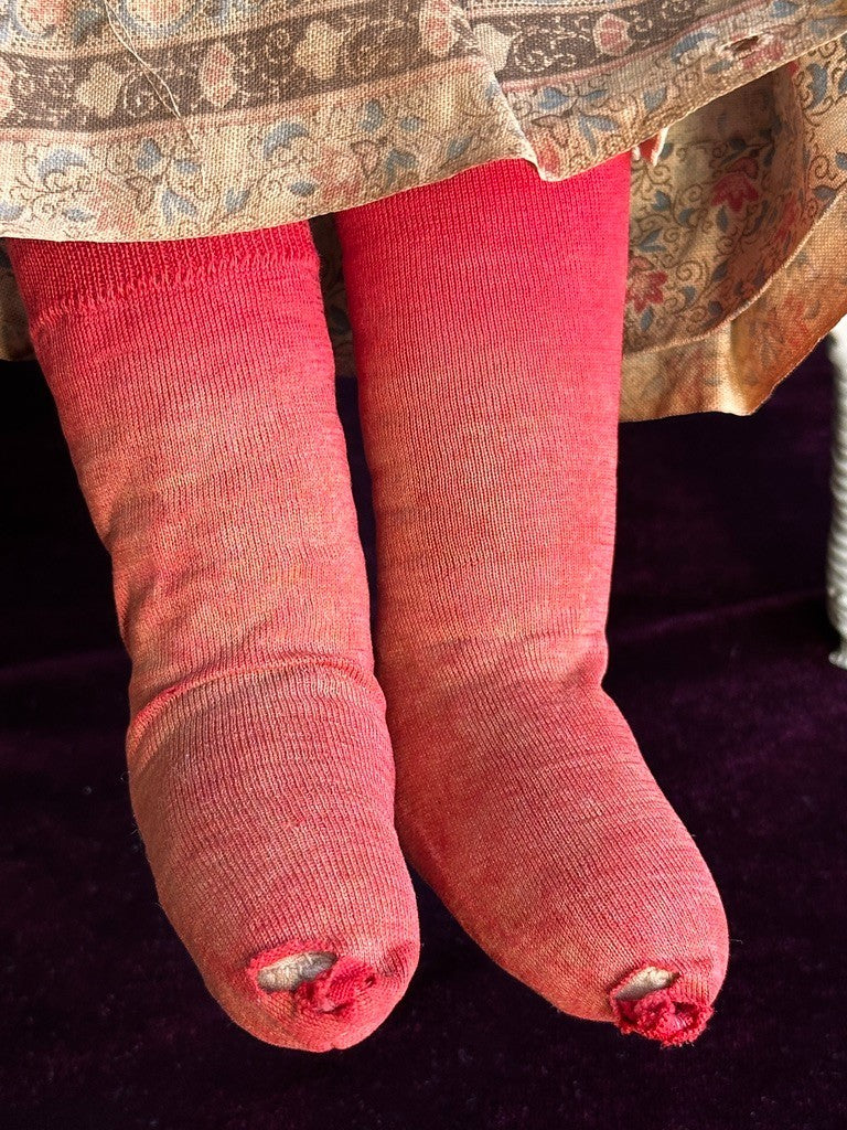 Large Antique German 26.5” Kestner Flat Top China Shoulder Head Doll