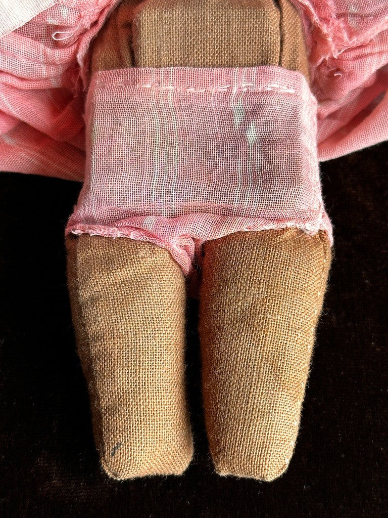 Antique German 6.25” Armand Marseille Dream Baby Dark Complexion Mechanical Doll