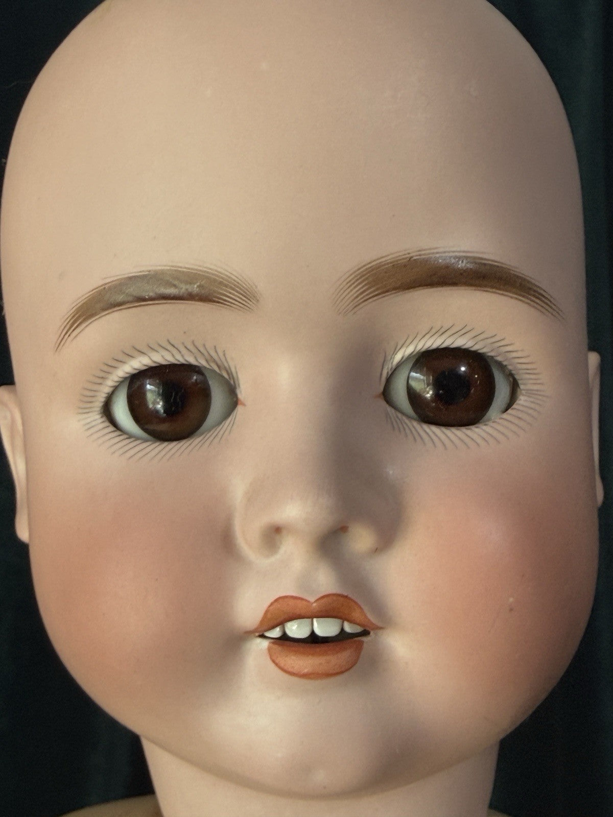 Antique German 27” Adolf Wislizenus Doll Bisque Head Composition Body