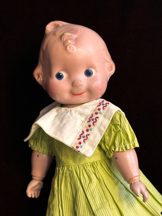 Vintage 11" Cameo Kallus JOY Composition/Wood Doll