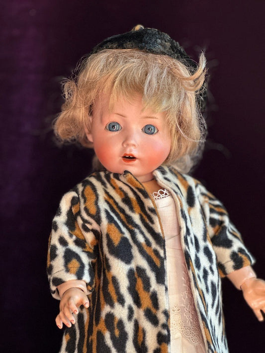 Antique German 14" Schoenau & Hoffmeister Bisque Head Toddler Character Doll