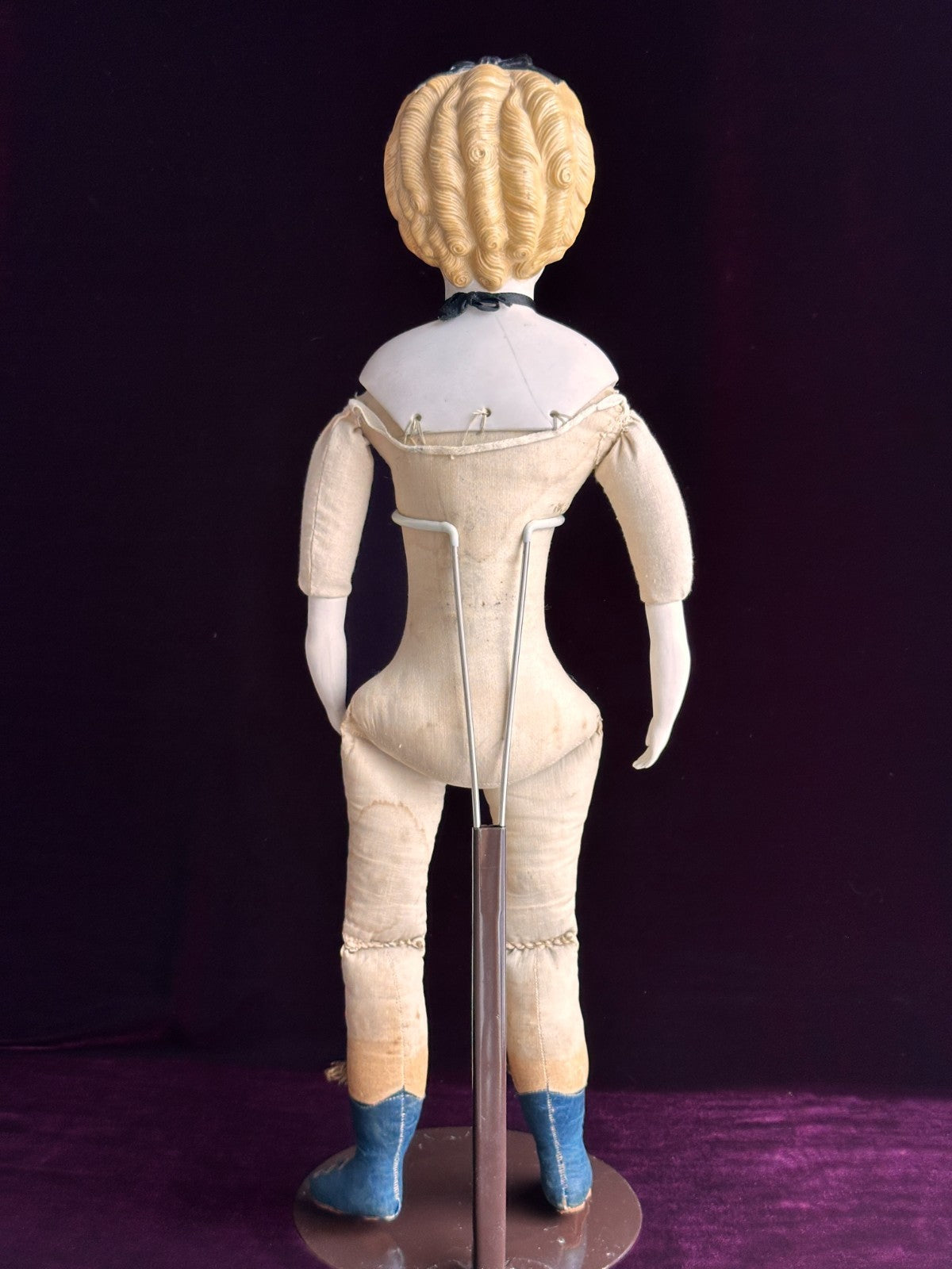 Rare Antique German 21” Bisque Parian China Fashion Doll