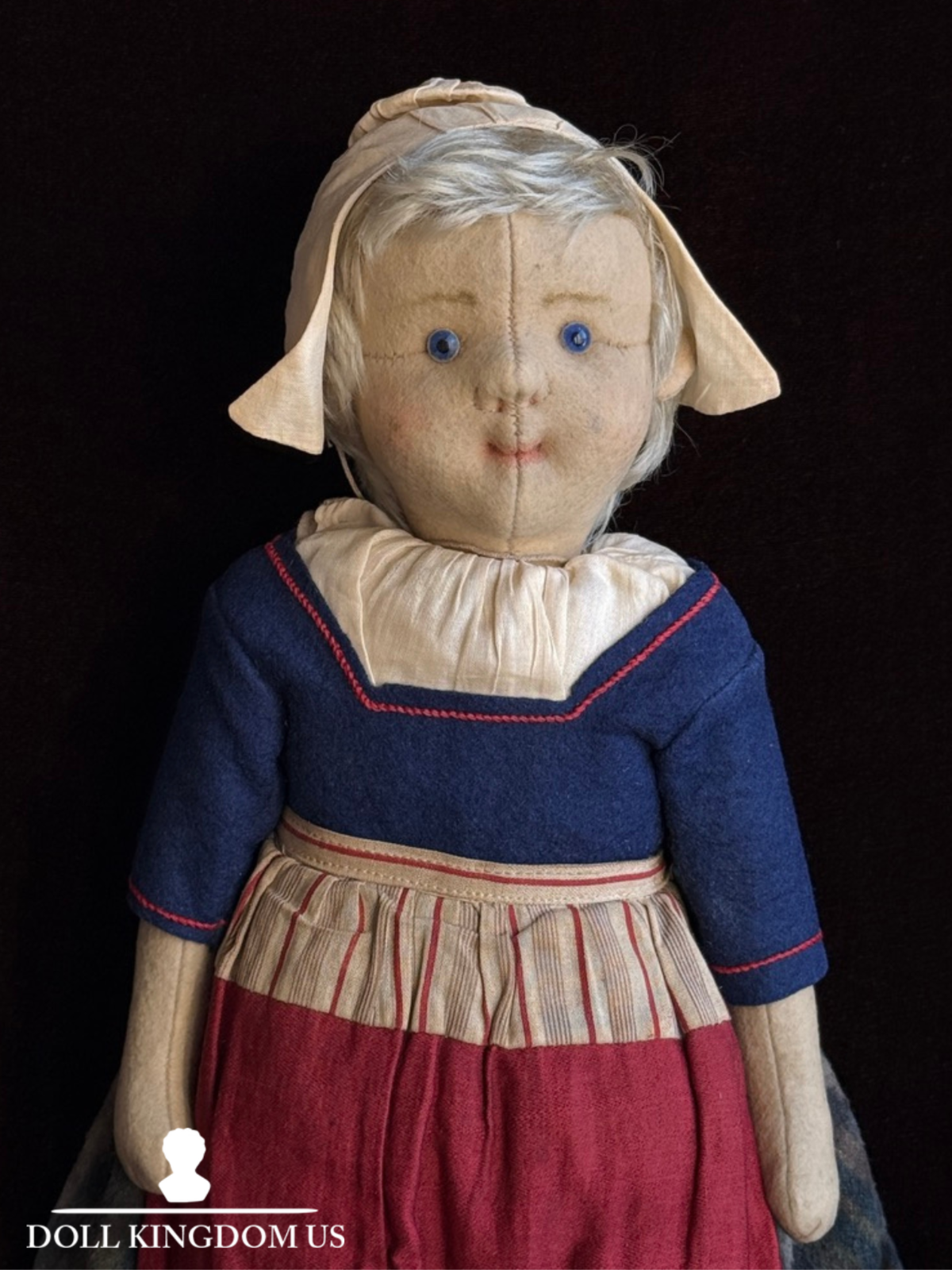 Rare Antique German 18.5” All Original Steiff Dutch Girl Doll