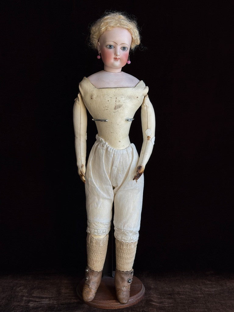 Antique French 16” Jumeau/Gaultier Bisque Head Fashion Poupee Bebe Doll