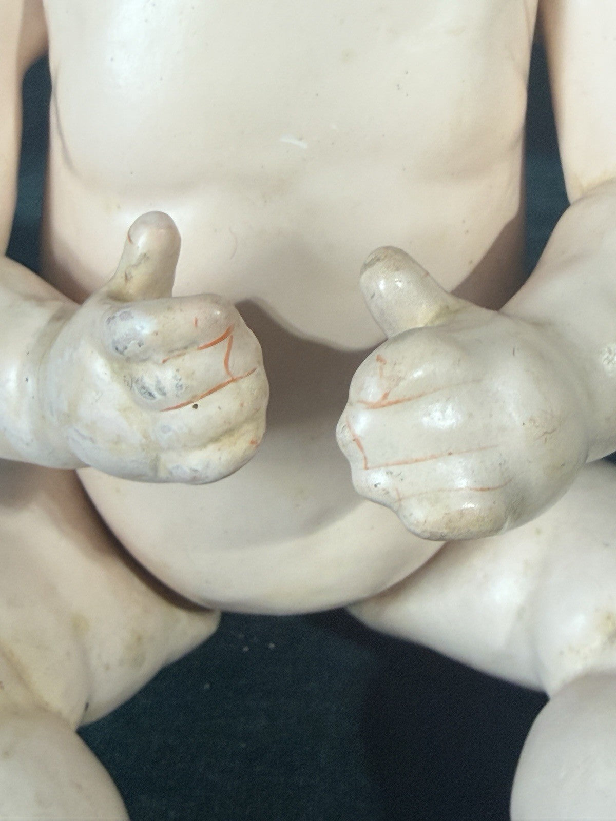 Antique German 11” Kammer Reinhardt 100 Kaiser Bisque Head Baby Doll