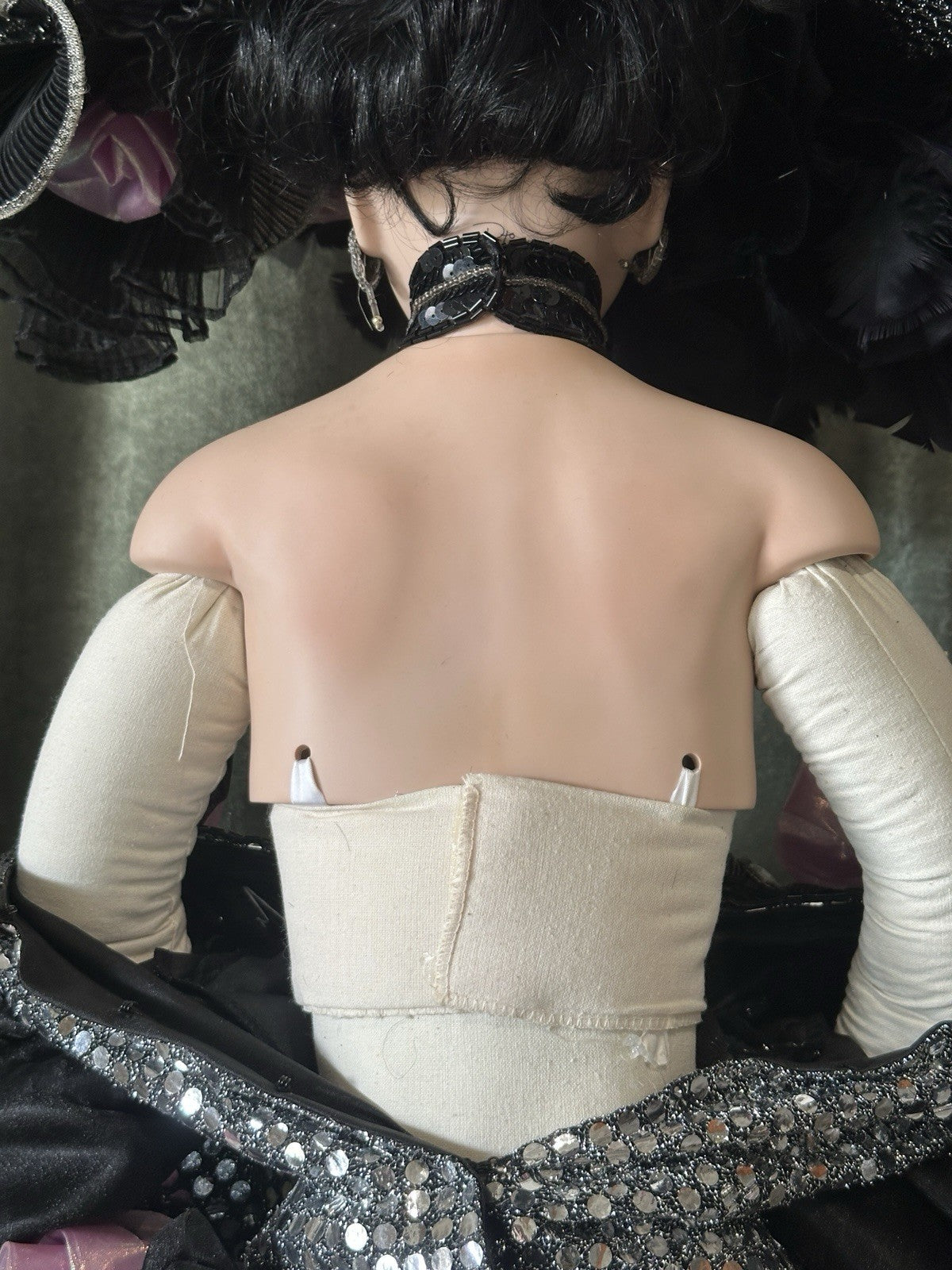 Collectible Large 42” Porcelain Doll “Platinum” by Rustie LE 700 COA/Stand