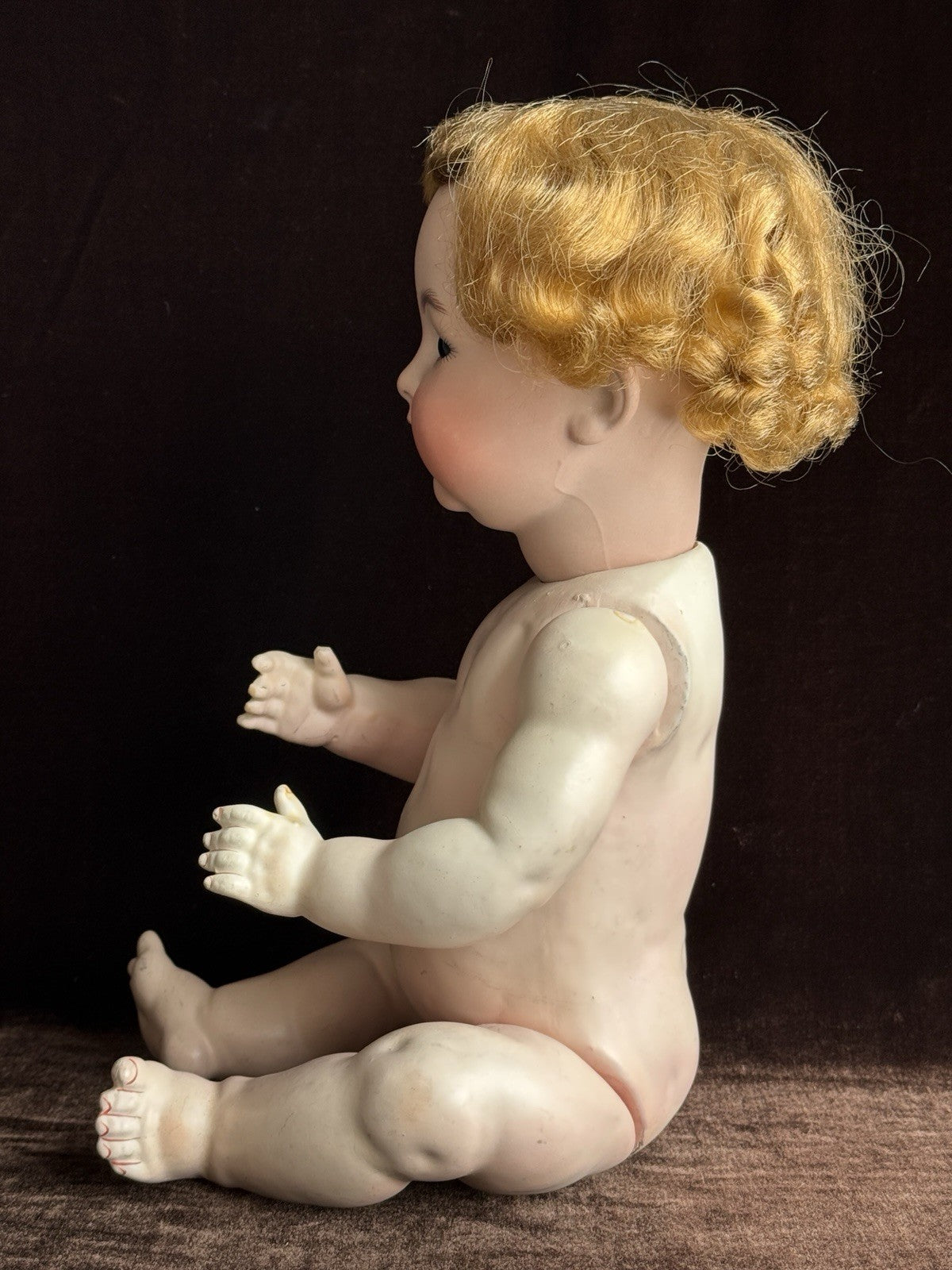 Antique German Kammer & Reinhardt Simon Halbig 126 Bisque Head Flirty Eyes Doll