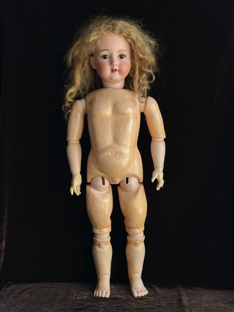 Large Antique German 31" Armand Marseille 390 Bisque Head Doll