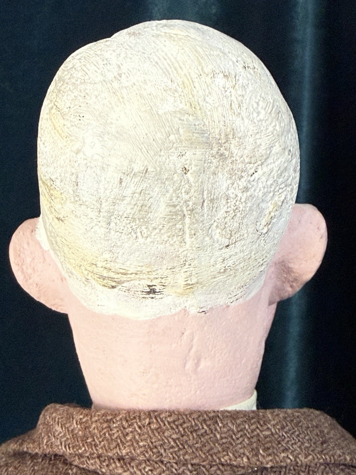 Rare French Portrait Character Earl Warren 26” Stockinette Doll by Bernard Ravca