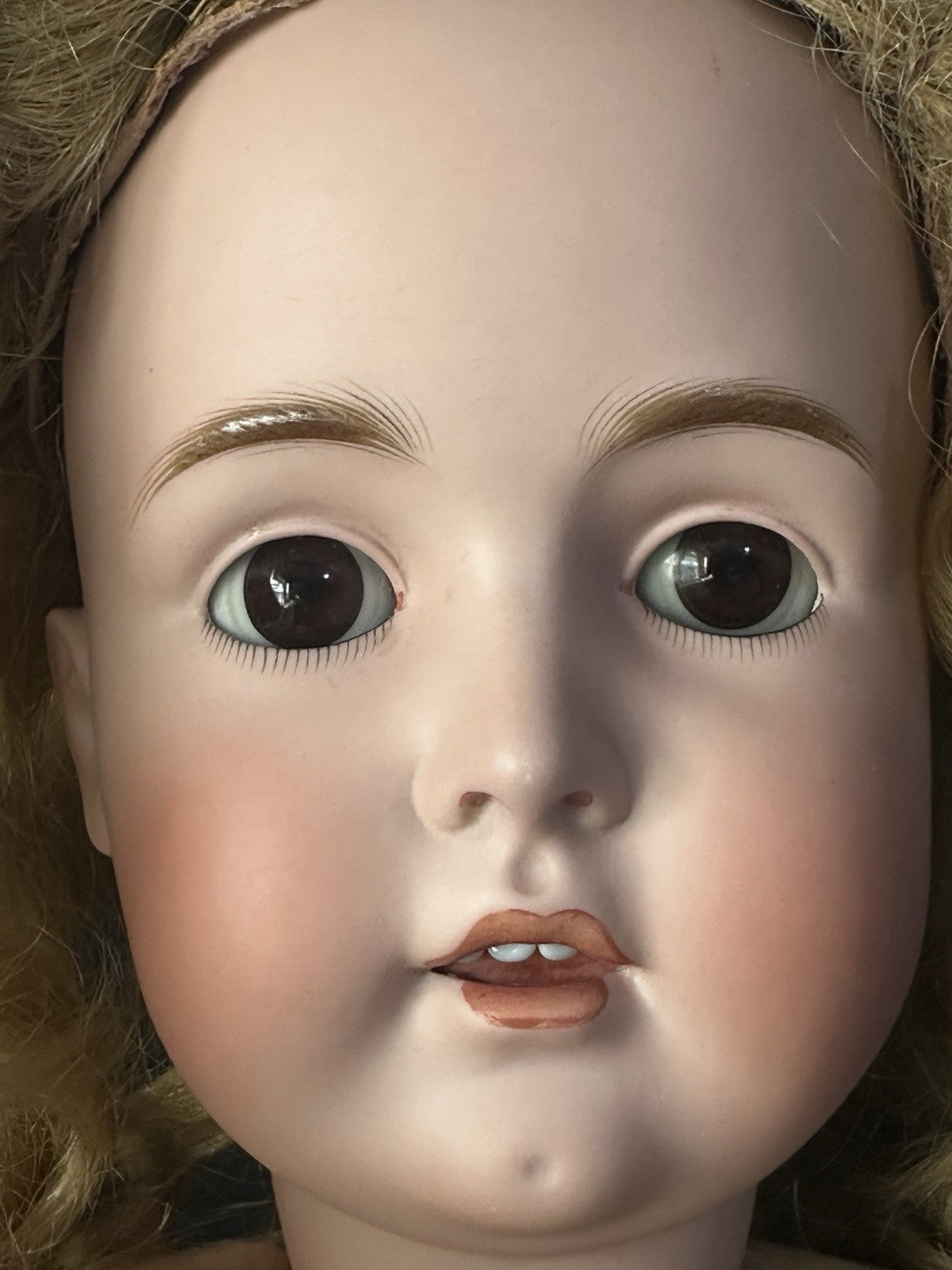 Antique JDK Kestner Mold 171 31” Doll Bisque Head Stamped Composition Body