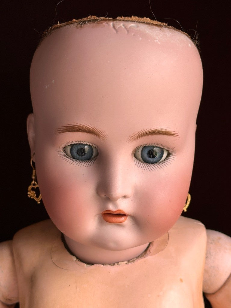 Large Antique German 28" Simon & Halbig Kammer & Reinhardt 73 Bisque Head Doll