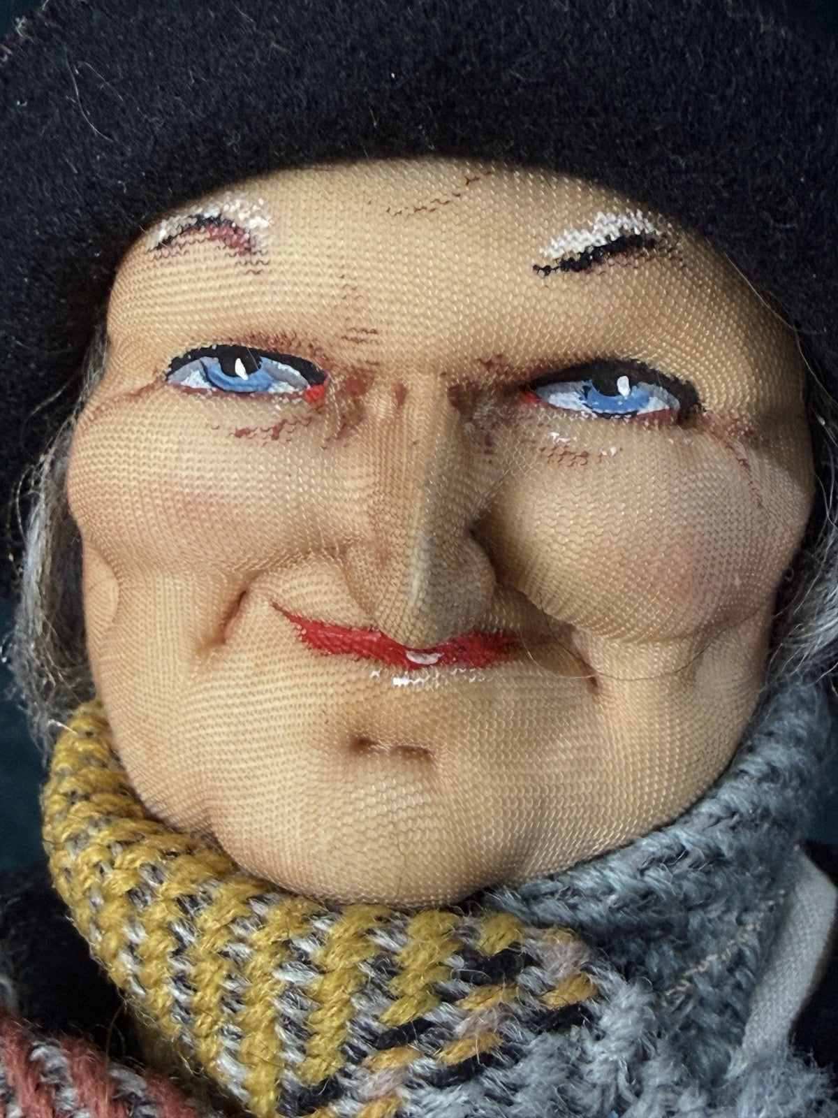Rare Charles Dickens’ Character Scrooge 20” Stockinette Doll by Bernard Ravca