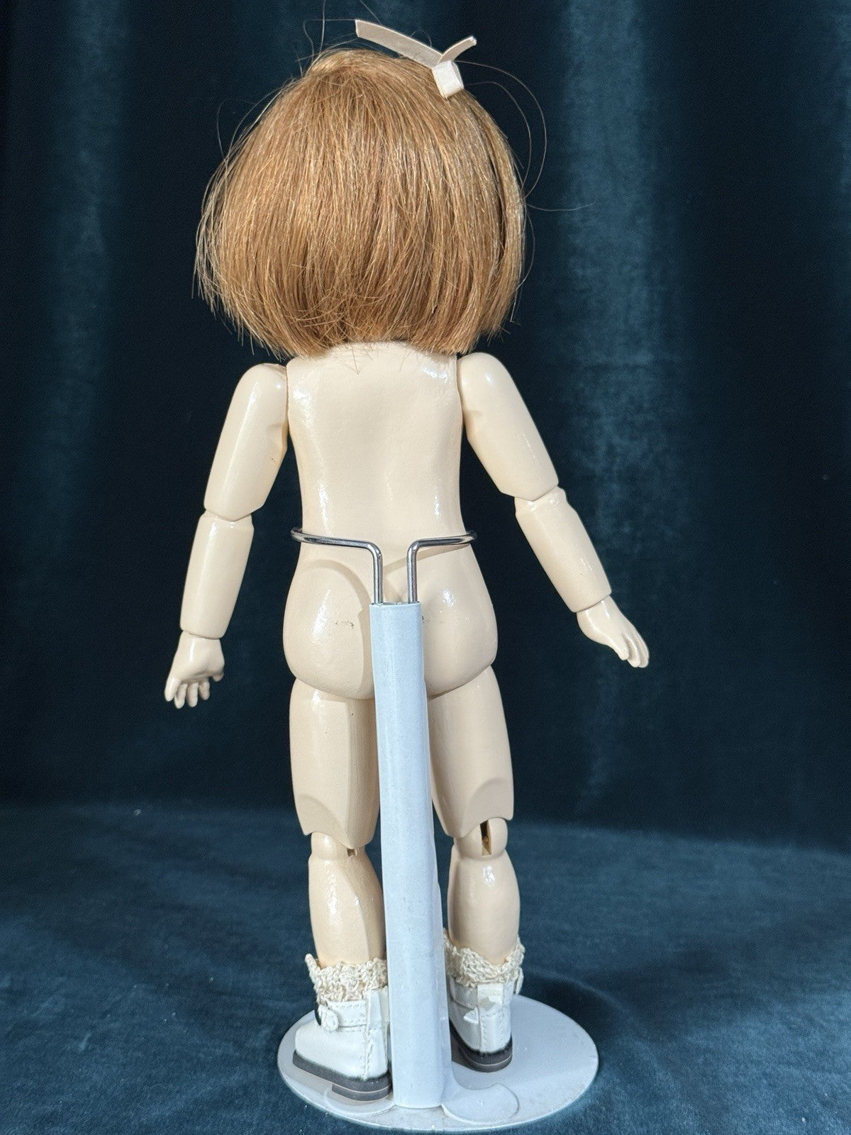 Porcelain/Composition 11” Reproduction of Antique French Bleuette Doll