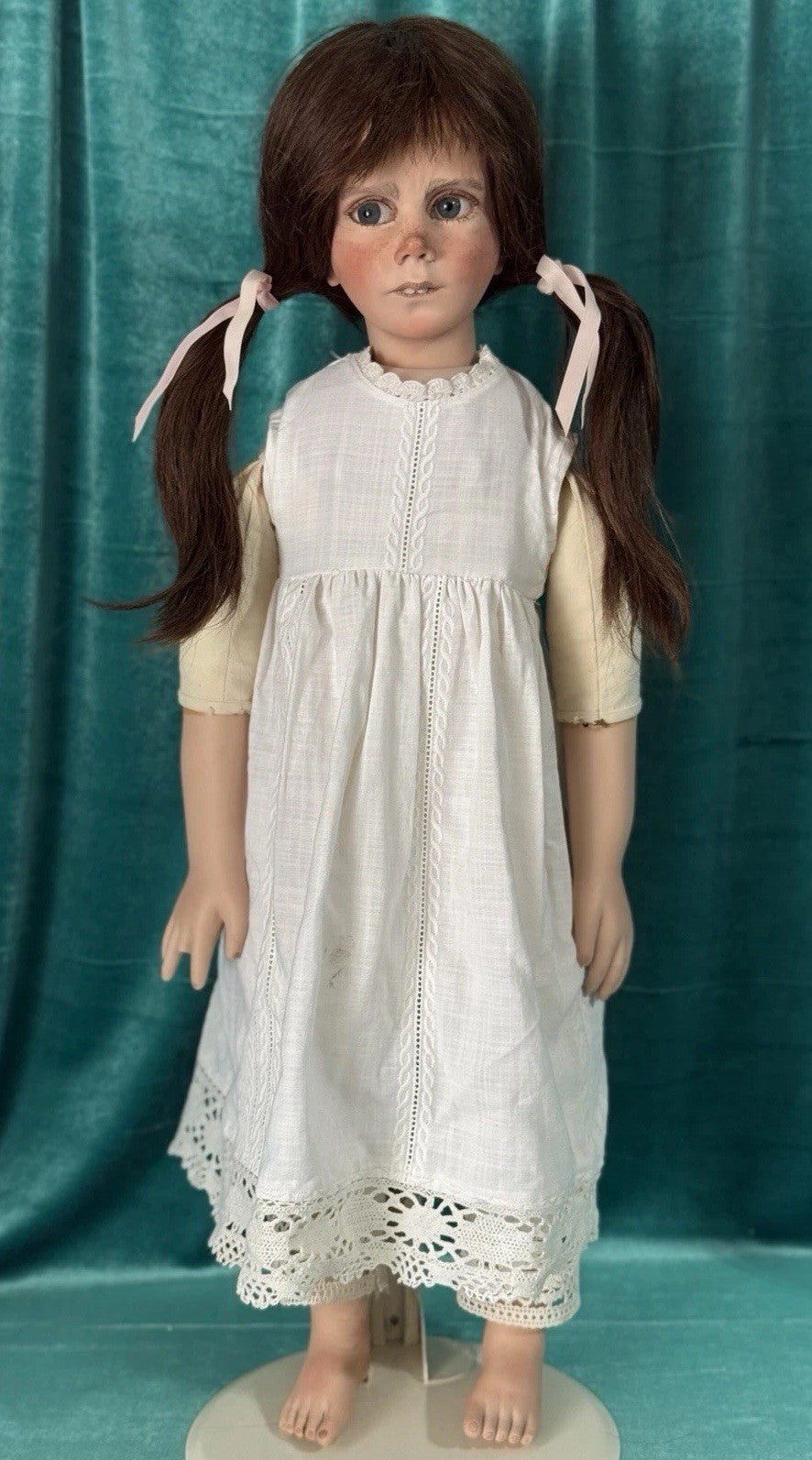 OOAK Porcelain 25” Doll “Angry Clementine” By German Artist Grossle-Schmidt