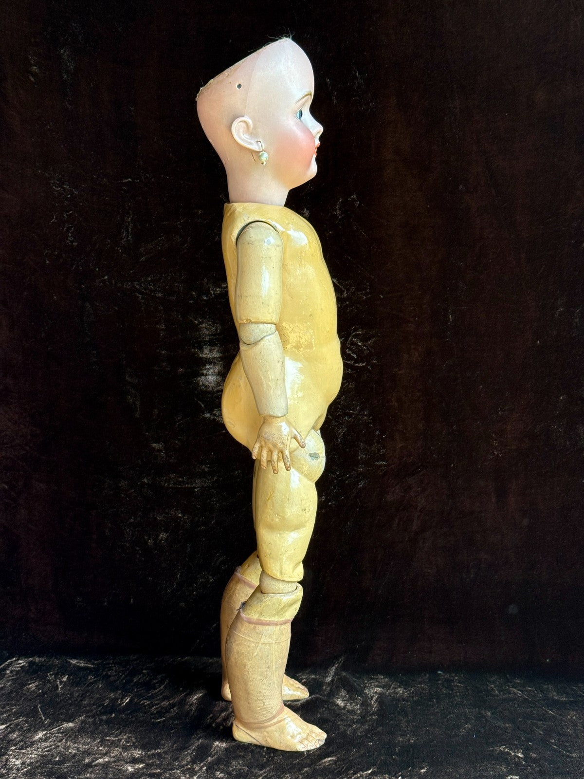 Antique German 23” Walkure Bisque Head Composition Body Doll