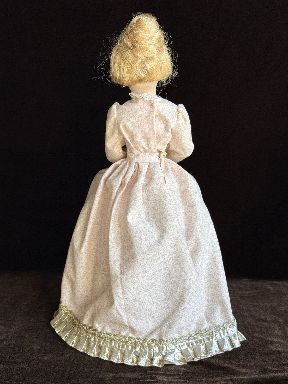 Porcelain Compo Reproduction of Antique French Doll with Surprise Skirt