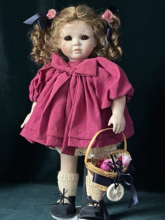 Artist Made Porcelain 15” Doll By Gaby Rademann