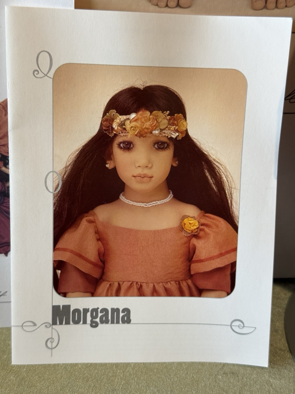 Vinyl Annette Himstedt 23” Doll “Morgana” 1996 Box/COA/Tag