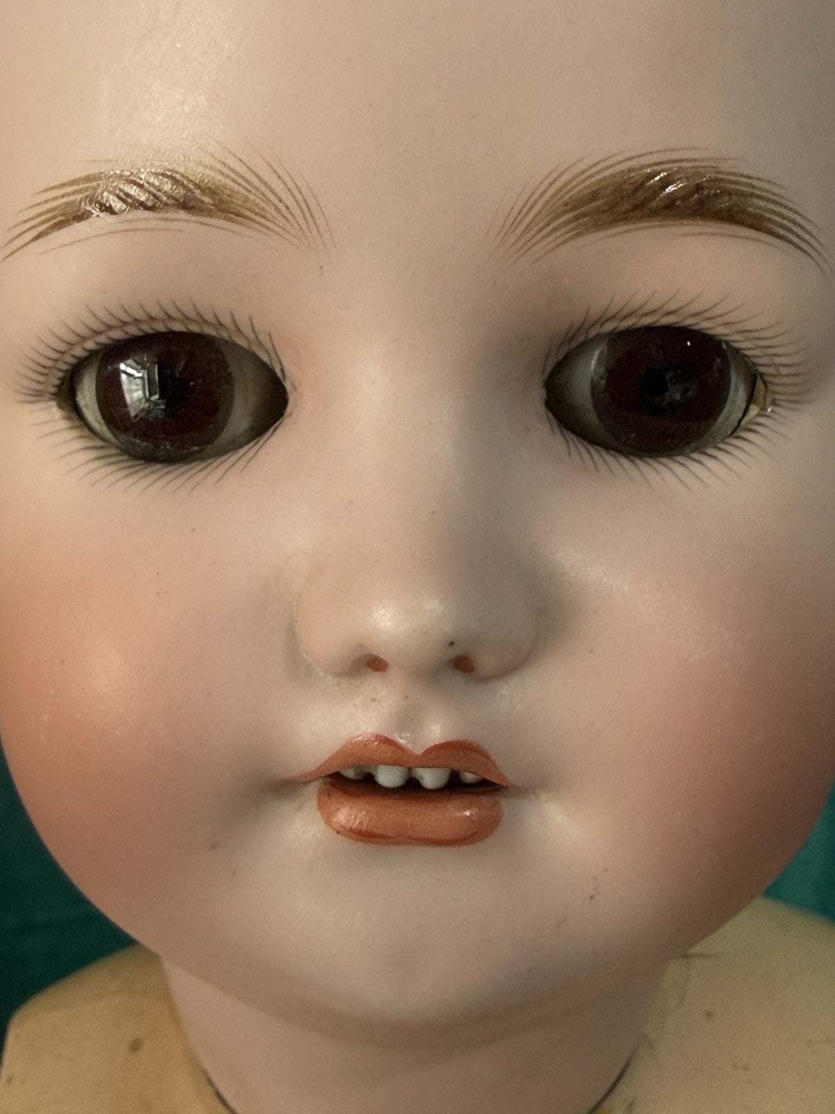 Antique German Simon Halbig  Bisque Head Composition Body 23” Doll