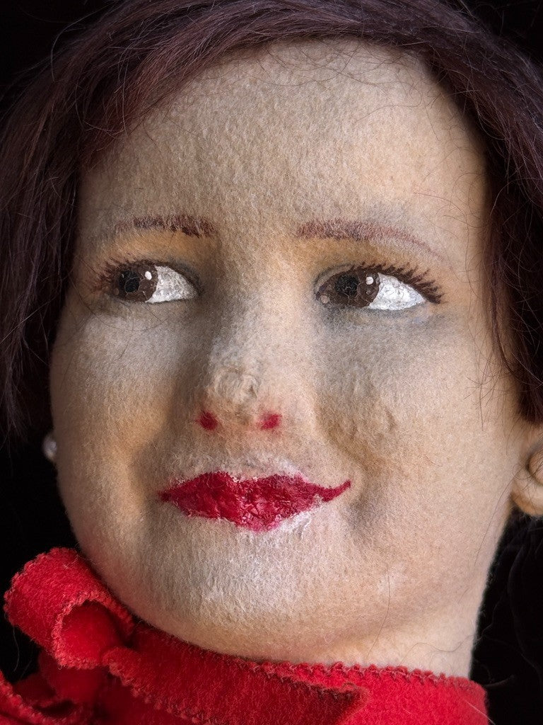Vintage Italian 30" Lenci Mimy Marlene Dietrich 533 Series Felt Character Doll