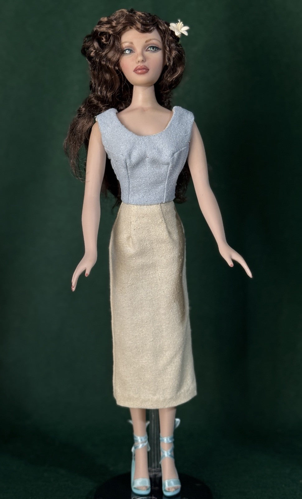 Artist Repainted Gene Marshall “Mystee” Fashion Doll Box/COA By Sutherland