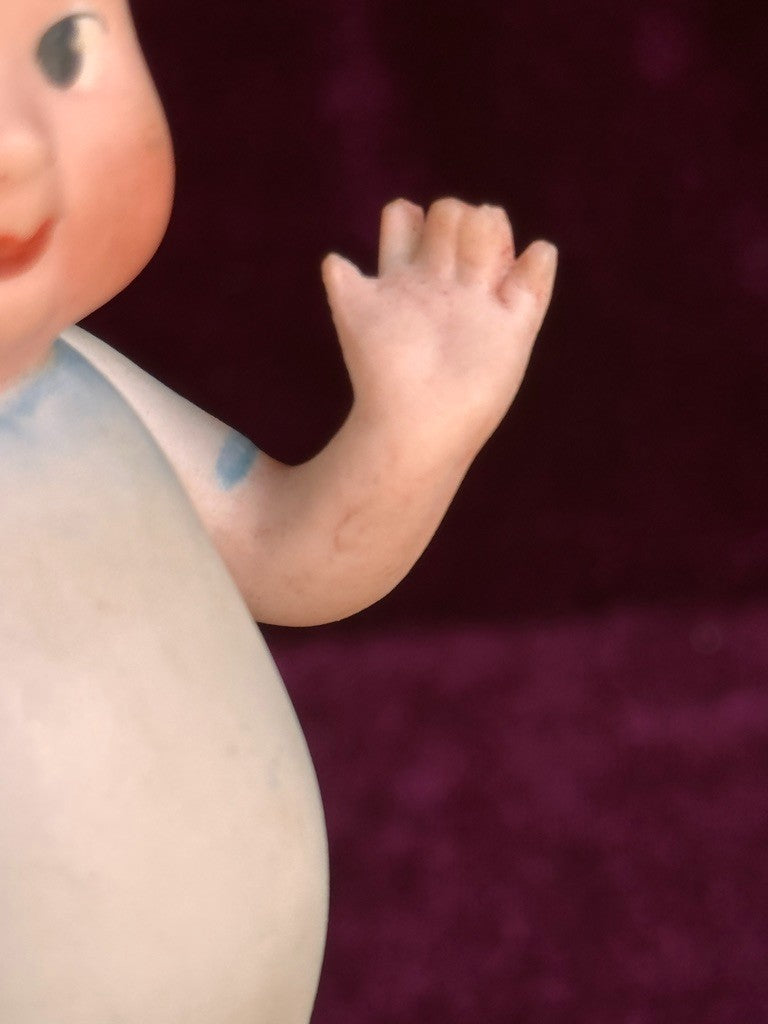 Rare Antique German 4.25” Baby Bud Style All Bisque Googly Doll