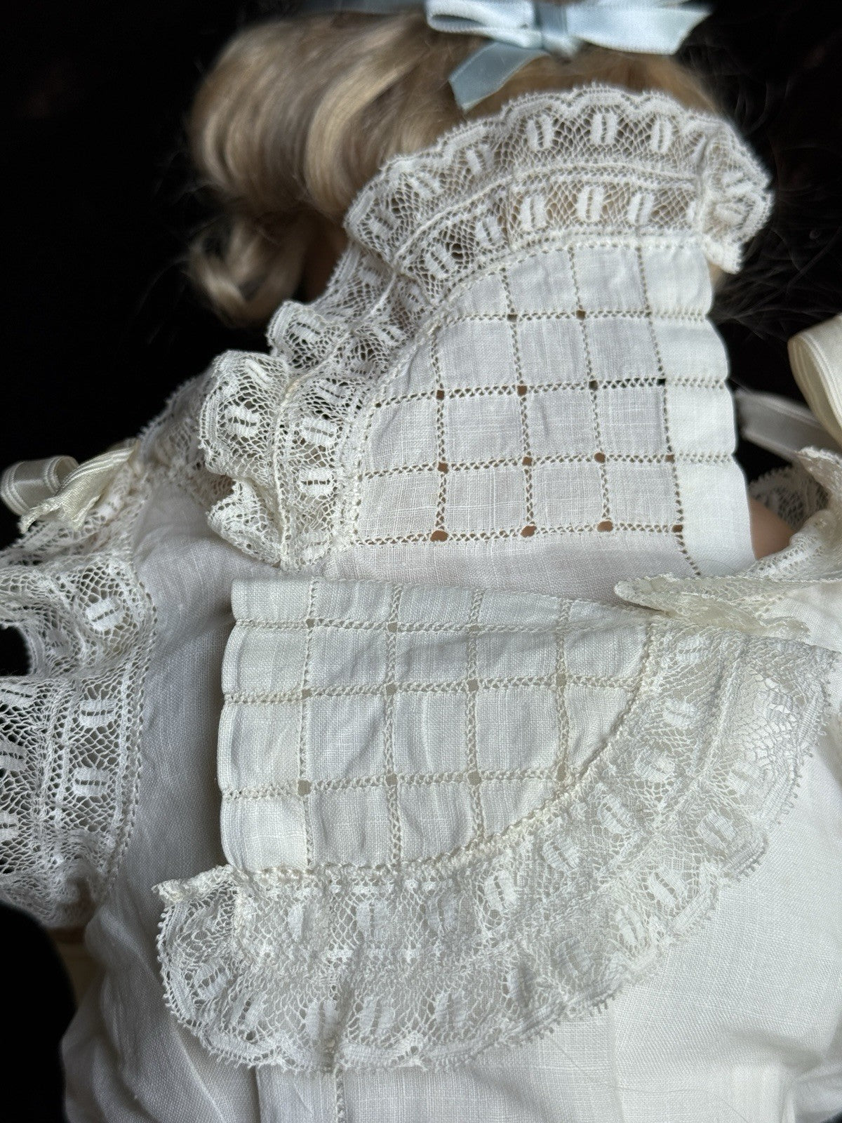 Rare 23” Antique German Cuno Otto Dressel Papier Mache Portrait Lady Doll
