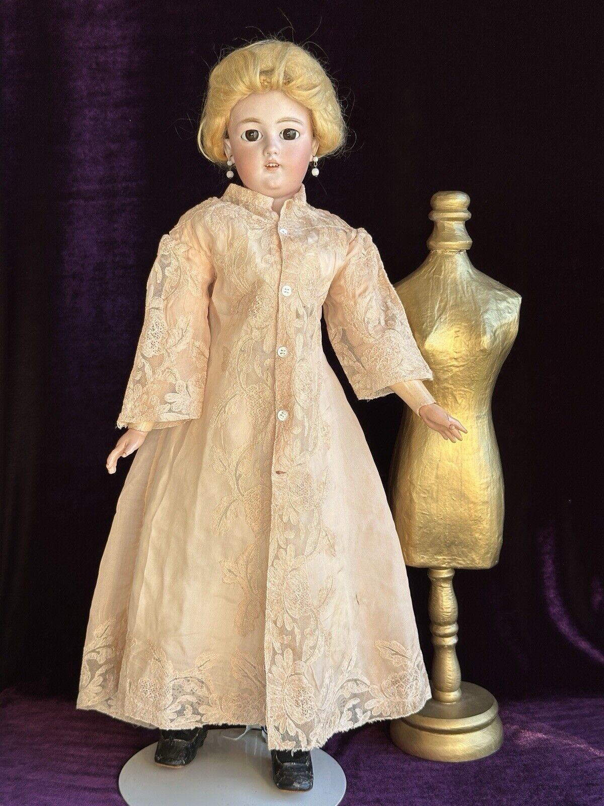 Antique German 21” Simon Halbig 1159 Fashion Lady Bisque Head Gibson Girl Doll