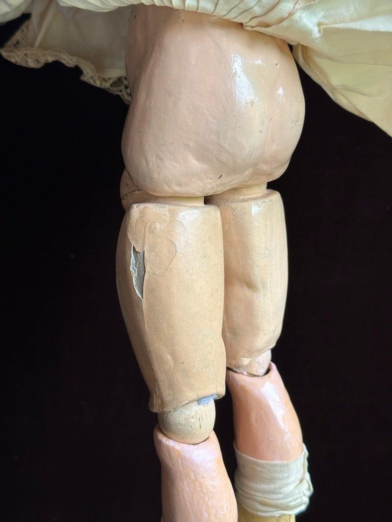 Unidentified 19" Antique German (?) 1902 Bisque Head Doll