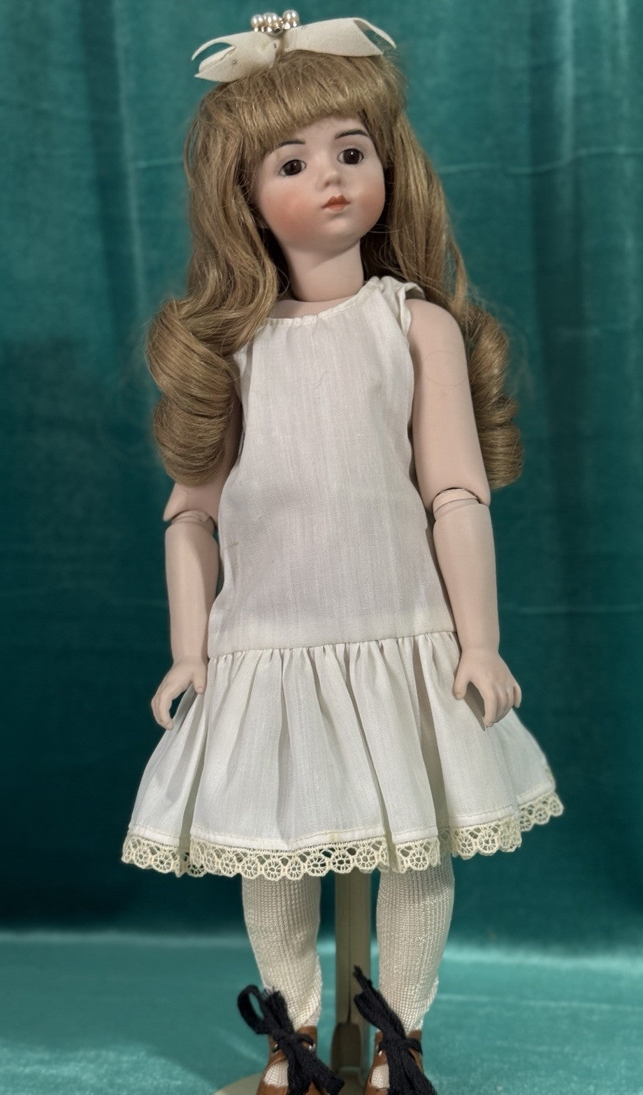 Reproduction of  Antique French Albert Marque All Porcelain 16” Doll