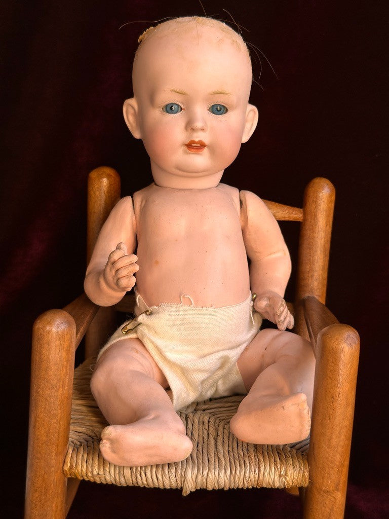 Rare Antique German 11” Bahr & Proschild 604 Bisque Head Baby Doll