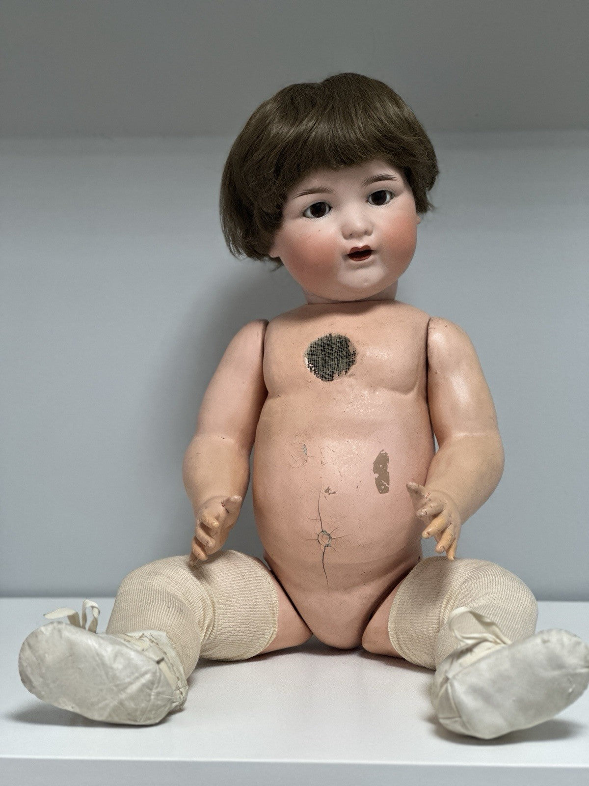 Large 26” Antique German Armand Marseille Mold 990 A 16 M Bisque Baby Doll