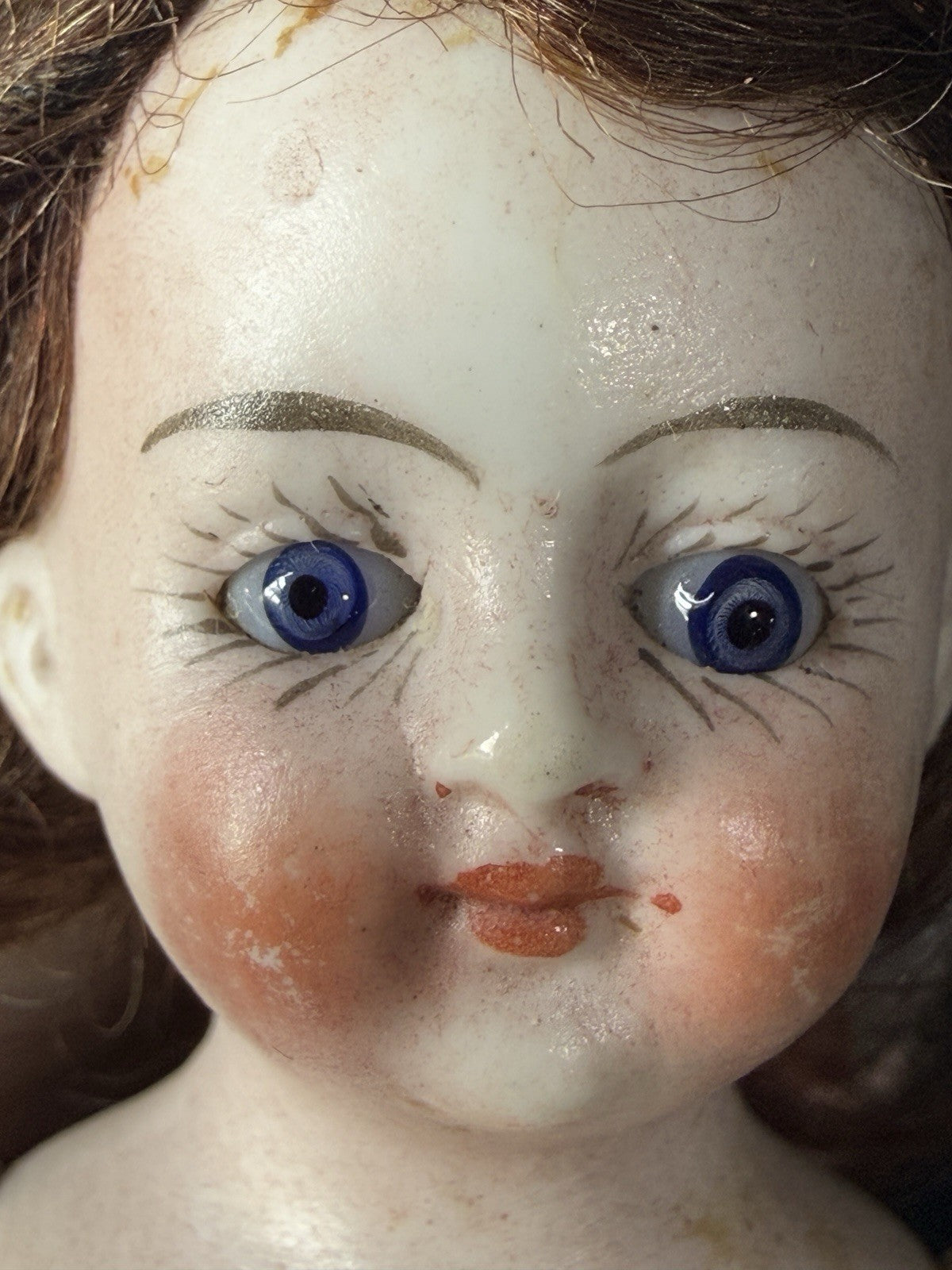 Unidentified Antique German 5” All Bisque Mignonette Dollhouse Doll Mold 5001