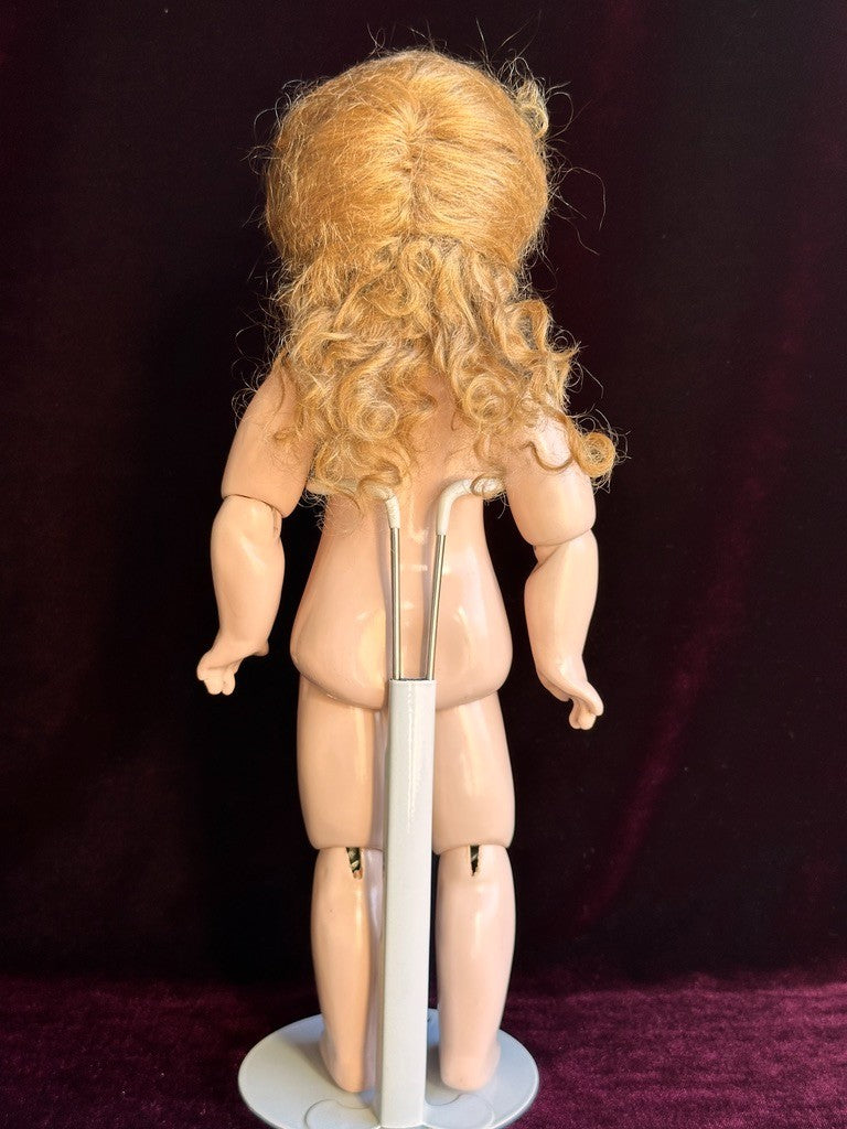Vintage Porcelain Composition 12.5” Reproduction of Antique French Bru Jne Doll