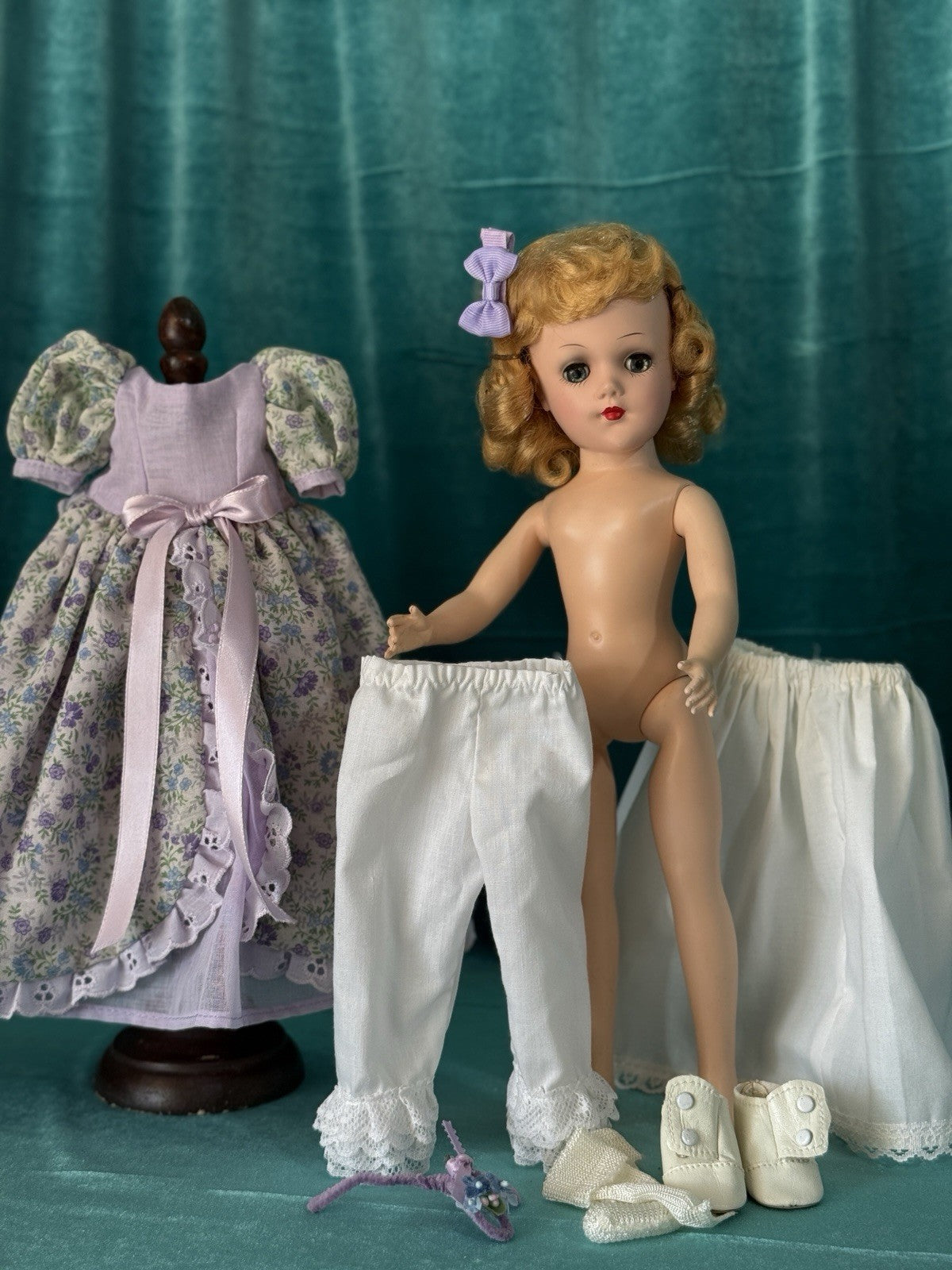 Vintage 14" Mary Hoyer Plastic Doll Handmade Outfit