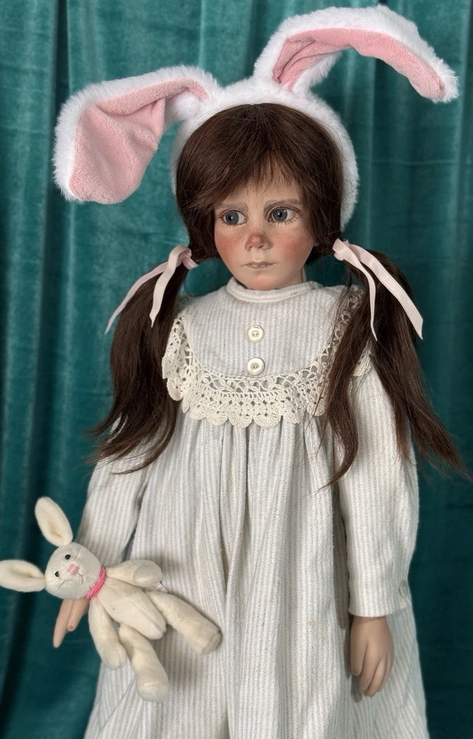 OOAK Porcelain 25” Doll “Angry Clementine” By German Artist Grossle-Schmidt