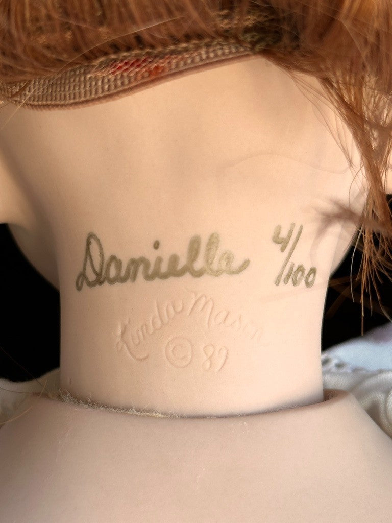 Collectible Porcelain 23.5" Linda Mason Originals Daniella Doll LE 100
