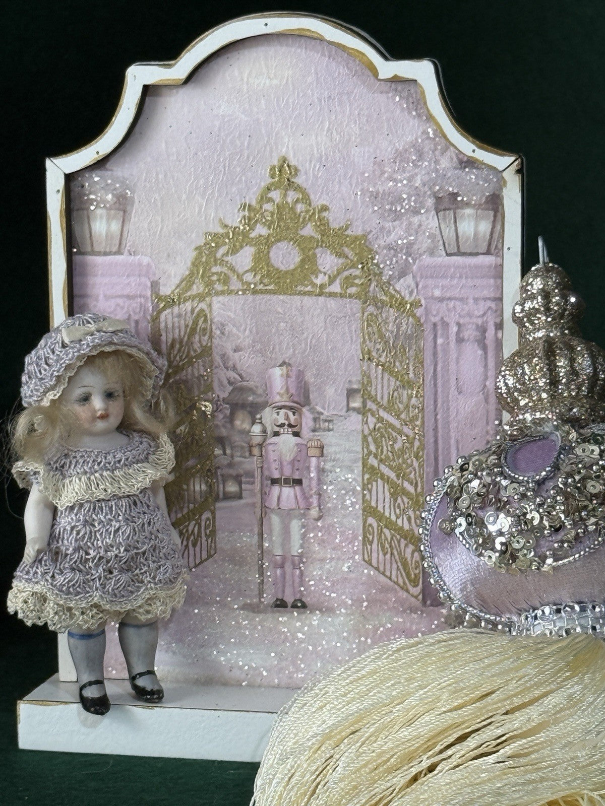 Antique German 3 1/2” All Bisque Mignonette Dollhouse Doll