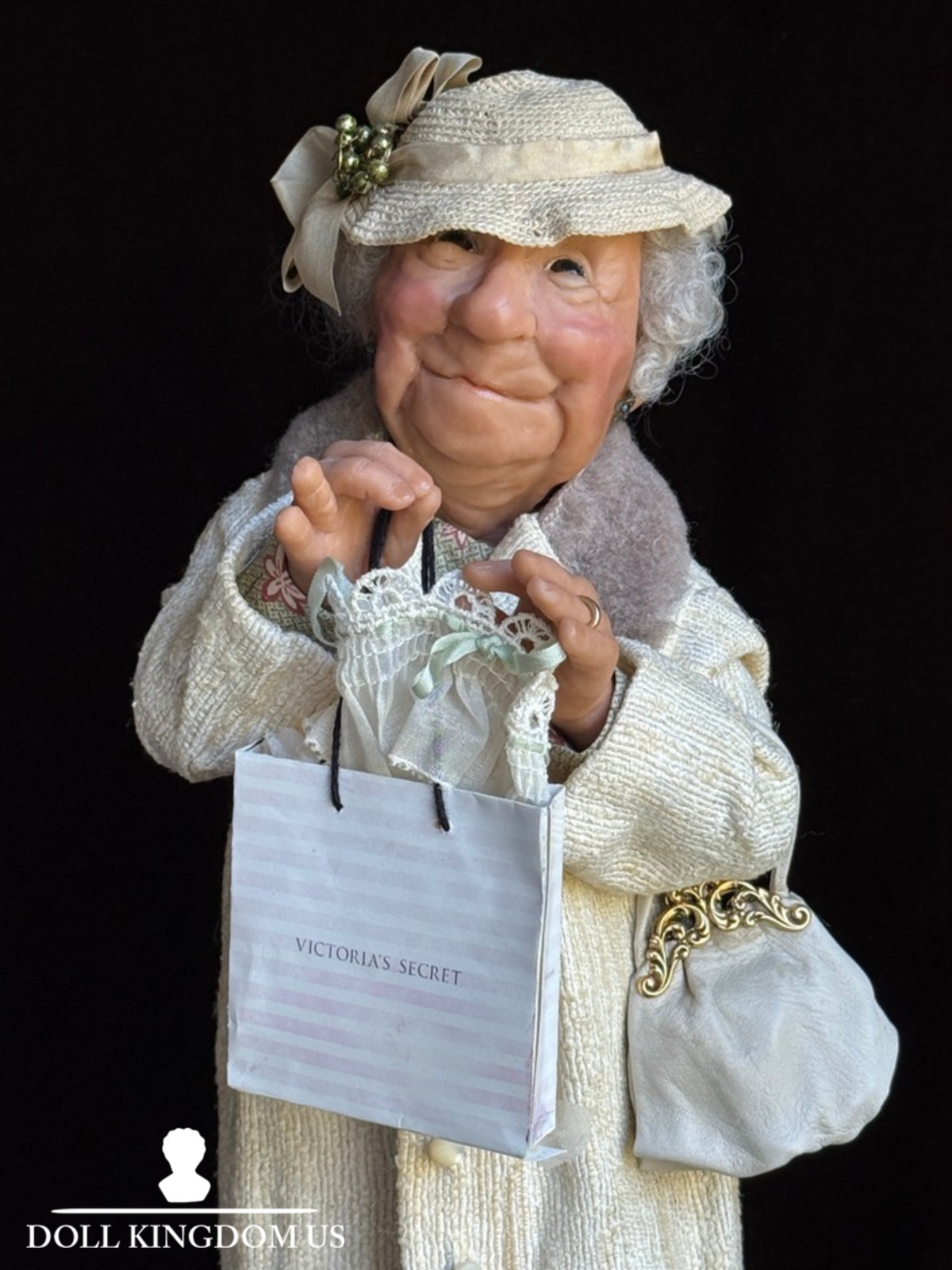 NIADA Artist Annie Wahl Rosie Moser's Victoria Secret Original Doll Mixed Media