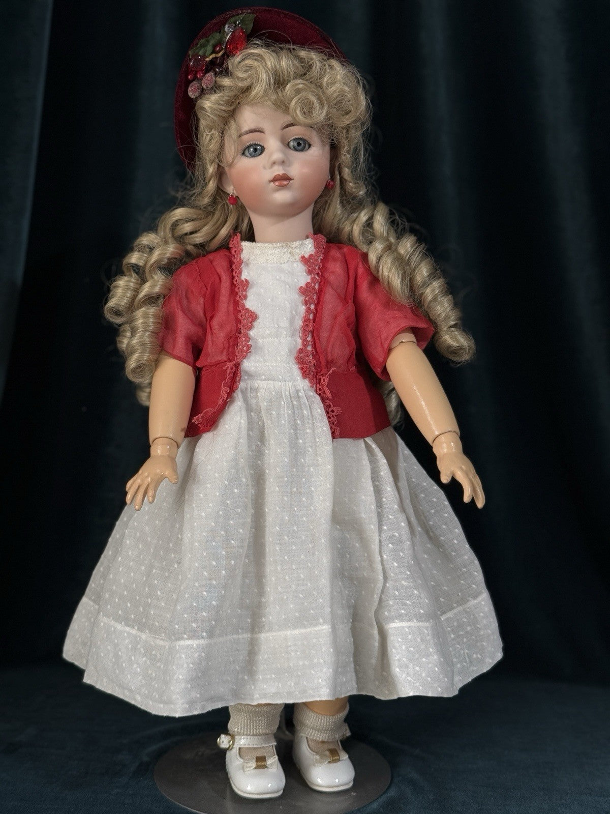 Artist Reproduction of Antique French Albert Marque 17” Doll Porcelain Head