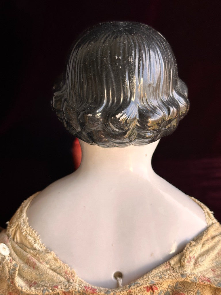 Large Antique German 26.5” Kestner Flat Top China Shoulder Head Doll