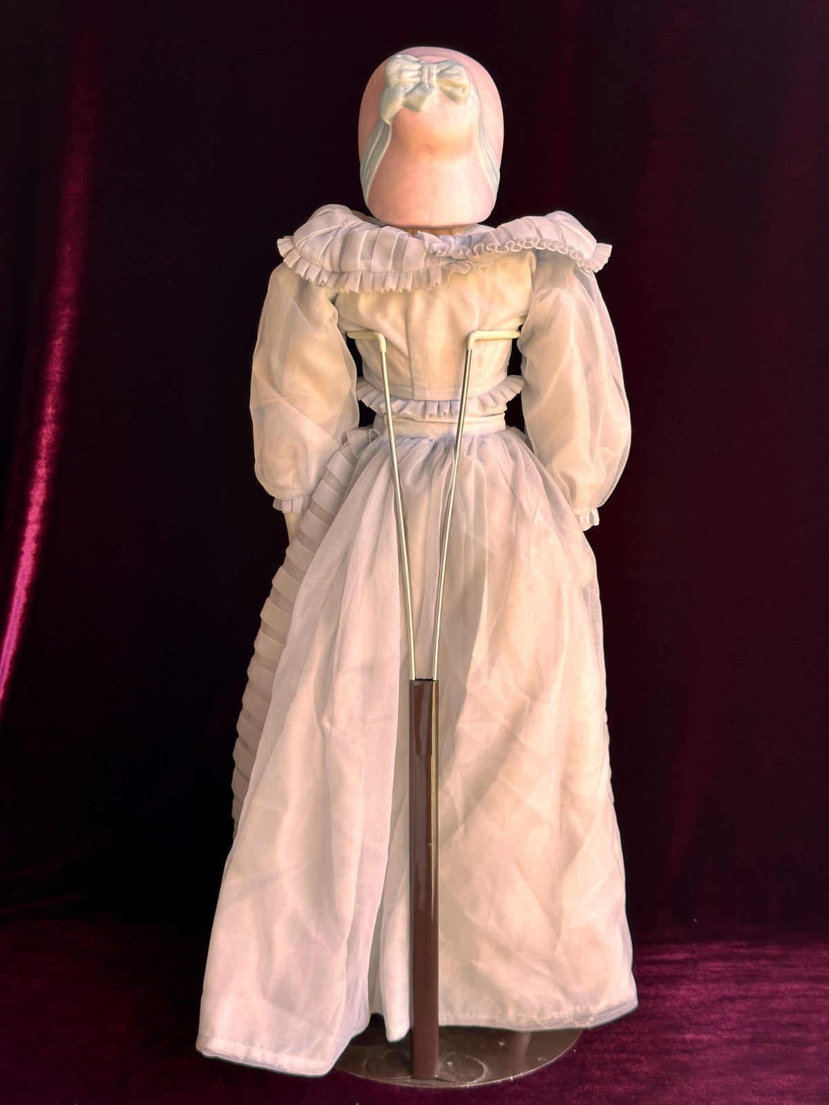 Vintage '59 21" Reproduction of Antique German Hertwig Parian Bonnet China Doll